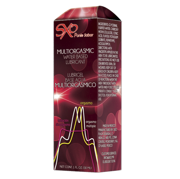 LUBRICANTE ANAL BASE AGUA SXO 30 ML Eva Sex Shop