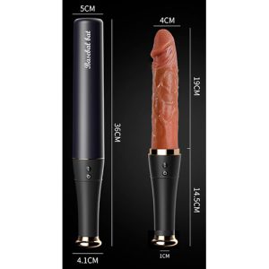 Vibrador grande de 51 cm de largo x 3.6 de ancho