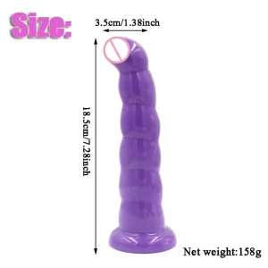 dildo de arnes color morado 